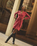 Women's Wrap Dress - Tibetan Red